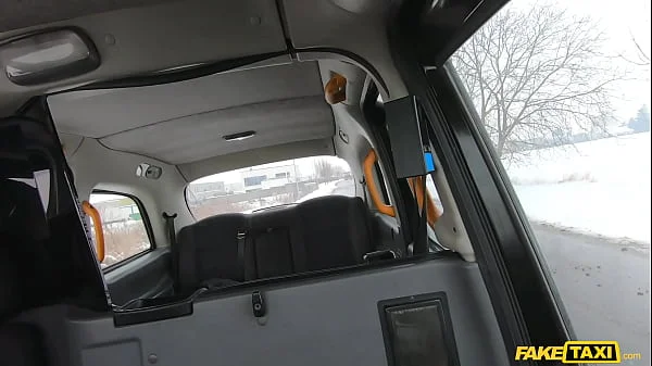 Fake Taxi - Asian Thai girl in Europe needs to pee before getting orgasms from huge British cock