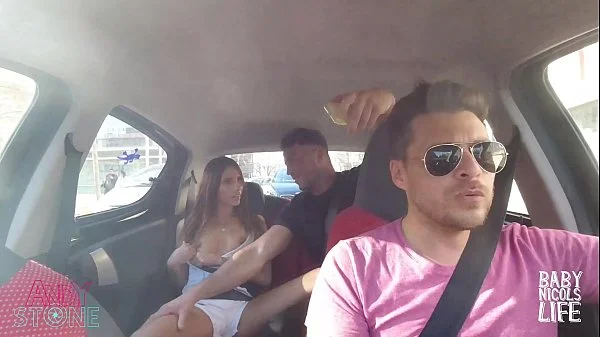 SEX ON UBER, BLOWJOB IN THE BACK SEAT! PUBLIC FUCKING!