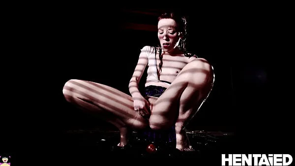 ALIEN INSIDE - Huge Black tentac1es deposit eggs inside of a tiny red head - Lottie Magne