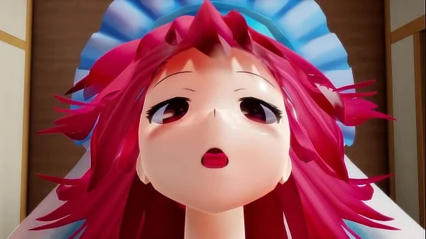 MMD Futanari Sex (Touhou Helping The Gardener!)